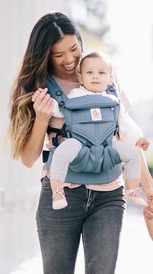 Ergobaby Omni 360 All-Position Baby Carrier for Newborn to Toddler with  Lumbar Support & Cool Air Mesh (7-45 Lb), Oxford Blue 