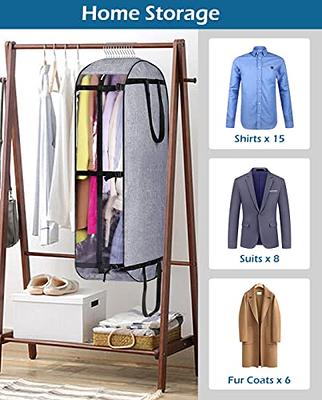 MISSLO Hanging Garment Bag for Travel Closet Storage 50 Moving