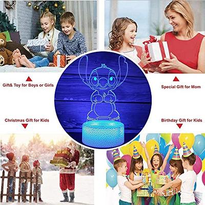 Stitch Gifts for Women, Stitch Light 7 Colors Changing with Timer Remote  and Touch Dimmable Stitch Night Light as Bedside Lamp Birthday Gift Stitch  Gifts for Girls Boys 