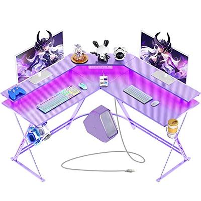 SEVEN WARRIOR Gaming Desk 47INCH with Power Outlet & Monitor Stand