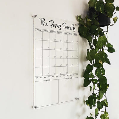 Personlized Acrylic Calendar For Wall