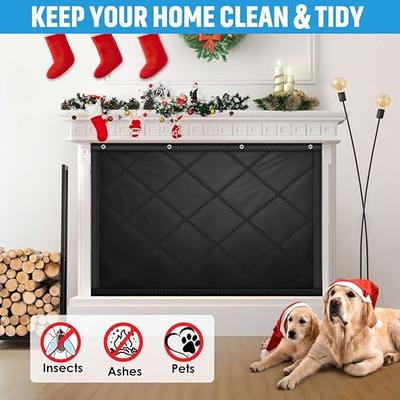 Magnet Fireplace Cover, Fireplace Draft Blocker, Fireplace Blanket for Heat  Loss, Fireplace Flue Blocker, Fireplace Cold Air Blocker, Fireplace Draft  Cover for Inside Fireplace(39 W x 32 H) 