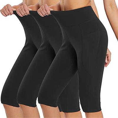 Lavento Women's High Waisted Yoga Leggings - Workout Active Running Tights  with Pockets