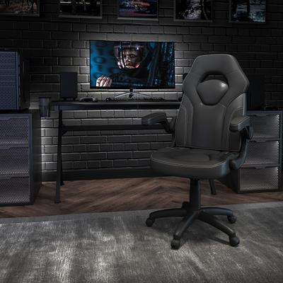 RS Gaming Davanti Vegan Leather High Back Gaming Chair BlackBlue BIFMA  Compliant - Office Depot