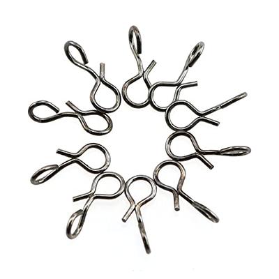 4 Size 100pcs/Pack Swivels Fishing Connector Pin Bearing Rolling Swivel Snap  Fastlock Clips Fishhook Fishing