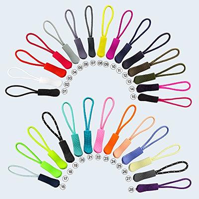  Luggage Zipper Pull Replacement for Backpack: YZSFIRM 10 Pcs  Zipper Tab - White Heavy Duty Zipper Extender Cord for Bag Suitcase Jacket
