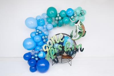 Mermaid Under The Sea Kids Party Decoration Colorful Bubble Garland Ocean  Themed