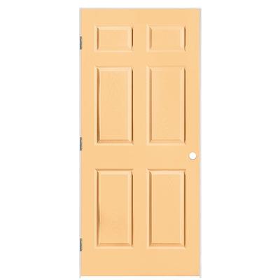 Masonite Traditional 32-in x 80-in 6-panel Solid Core Molded Composite Slab  Door in the Slab Doors department at