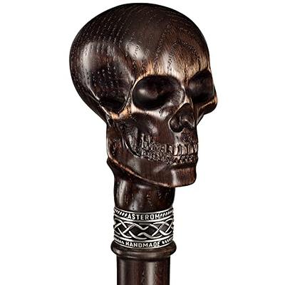 Asterom Skull Cane - Handmade - Skull Walking Stick