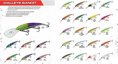 BANDIT LURES Walleye Shallow Minnow Jerkbait Fishing Lure, Fishing