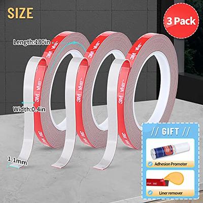  Double Sided Tape for Walls (2 Pack)- Heavy Duty