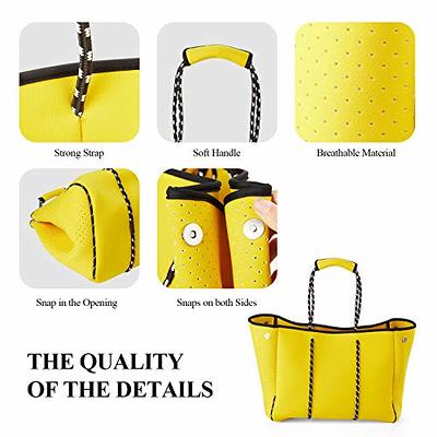 LMYYG Beach bag,Multipurpose Neoprene Bag,Large Tote Bag,Waterproof  Shoulder Beach Bag for Travel Beach Gym Swimming (XL-Yellow) - Yahoo  Shopping