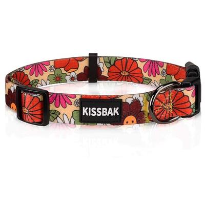 Adjustable Soft Dog Collar Multicolor Cute Flower Patterns for