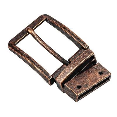 DJCAIZYY 1 3/8 (35mm) Reversible Belt Buckle Replacement Belt Buckle  Square Buckles Vintage Red Copper - Yahoo Shopping