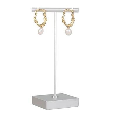 GemeShou Metal Earring display stand for selling, Single earring jewelry  holder, small T Bar jewelry stand for Online Retail【Silver-Square Base  Height 5.1 inch】 - Yahoo Shopping