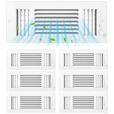 4 x 10 Floor Vent Register, LouanXpert Steel Floor Vent Cover