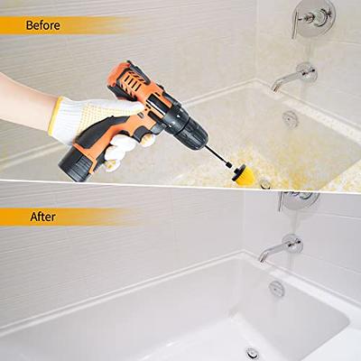 Rotary Drill Cleaning Brush for Tile Grout Shower Tub Sink-3 Piece Kit