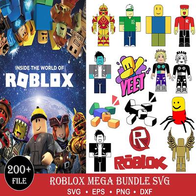 Roblox Logo Birthday Bundle SVG Silhouette, Roblox Svg