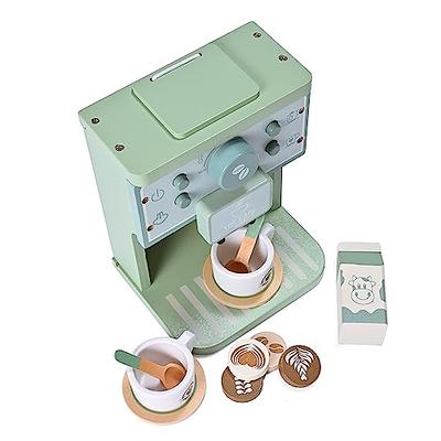 MONT PLEASANT Kids Wooden Toys Toddler Pretend Play Kitchen Accessories Green  Coffee Maker Espresso Machine Playset Montessori Kitchen Toy Gift for Girls  and Boys - Yahoo Shopping