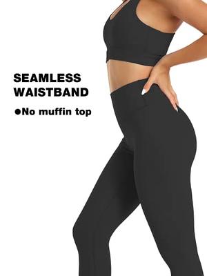 Womens Flare Leggings No Front Seam Crossover High Waisted Tummy Control  Buttery Soft 30 Workout Yoga Pants