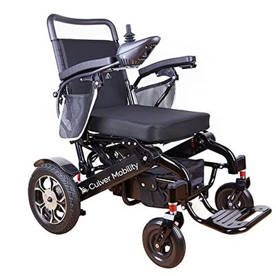 Vive Electric Wheelchair for Adults - Foldable Scooter Wheelchair -  Accessories, Folding Power, Motorized, All Terrain Transport Travel  Mobility Aid