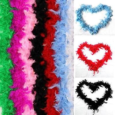 Feather Boas With Heart Rimless Sunglasses4 Ft Chandelle Feather Boa For  Bachelor Party Halloween Christmas Costume Accessory