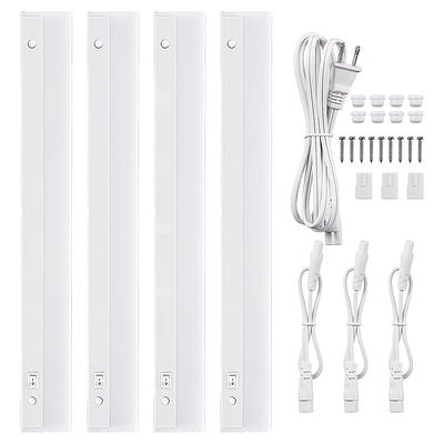 TORCHSTAR 8 Pack LED Closet Light, 16 Kitchen Under Cabinet Light, 8W  Linkable Closet Light, Plug-in Under Counter Light