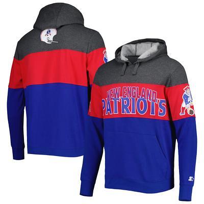 Men's Starter Royal/Heather Charcoal New England Patriots Extreme