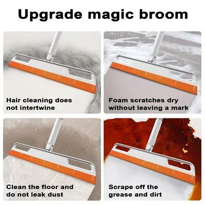 2 In 1 Multifunction Magic Broom Silicone Squeegee & Wiper Sweeper Glass  Floor