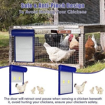 Solar Automatic Chicken Coop Door Opener Cage Closer Timer Light Sensor LCD