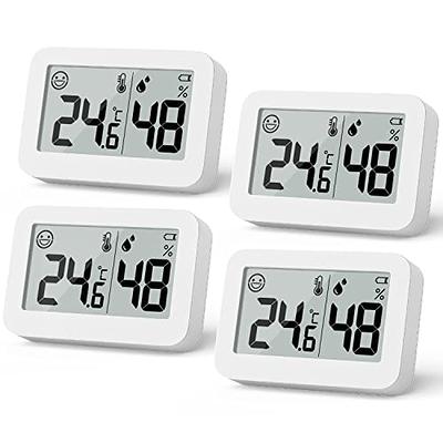 DOOMAY 2-Pack Mini Hygrometer Indoor Thermometer, Humidity Gauge