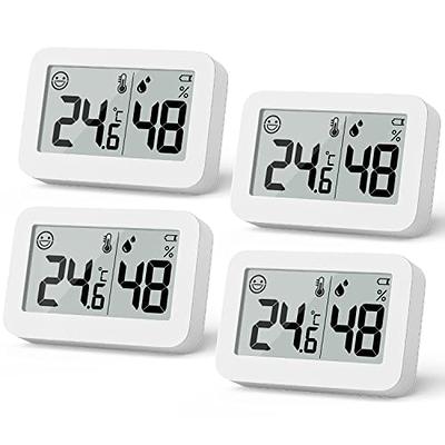 DOOMAY 2-Pack Mini Hygrometer Indoor Thermometer, Humidity Gauge with  Celsius (℃), Humidity Meter Digital Temperature Monitor for Greenhouse  Babyroom Cellar Reptile Incubator Closet - Yahoo Shopping