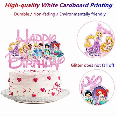  Happy Birthday Princess Cake Topper for Princess