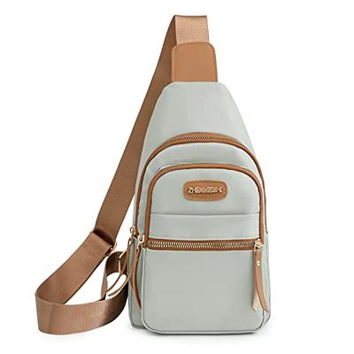  Anfei Sling Bag Women Small Crossbody PU Leather Satchel  Daypack Shoulder backpack for traveling hiking Cycling : Sports & Outdoors