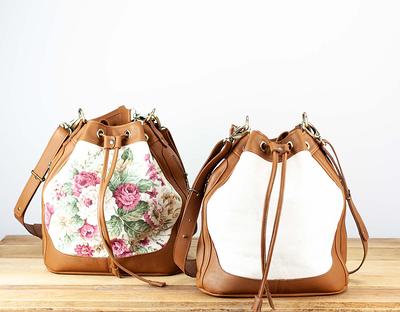 Danae Bag Leather Bucket Bag