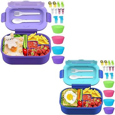 Lehoo Castle Bento Lunch Box for Kids, Large Capacity with 5 Compartment