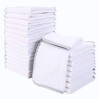 GraceAier Ultra Soft Bath Towels 4 Pack (28 x 56) - Quick Drying - -  Microfiber Coral Velvet Highly Absorbent Towel for Bath Fitness, Bathroom