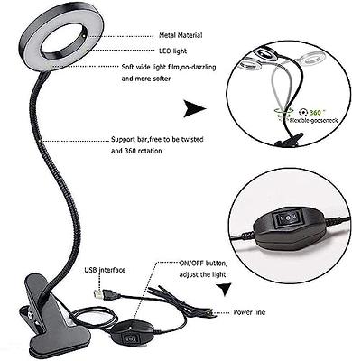 Led Clip-on Lampe de lecture Dimmable Eye Protection Lampe de table