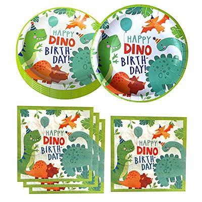 Watercolor Dinosaur Birthday Party Supplies, 20 Plates and 20 Napkin, for Dinosaur  Theme Birthday Party Decoration for Boys Kids - Yahoo Shopping