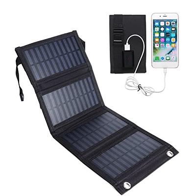 BLAVOR Solar Charger Power Bank, PD 18W QC3.0 Fast Charging 20000mAh Solar  Powered Powerbank with 4 Foldable Panels, Type C Input/Output, Camping