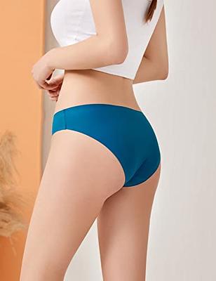 6 Pack Women's Seamless Underwear No Show Pantie Invisibles Briefs Soft  Breathable Bikini Underwears 
