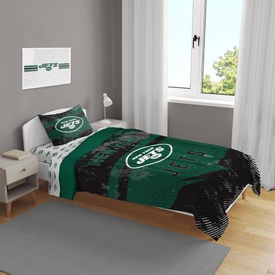 New York Jets Slanted Stripe 4-Piece Twin Bed Set - Yahoo Shopping