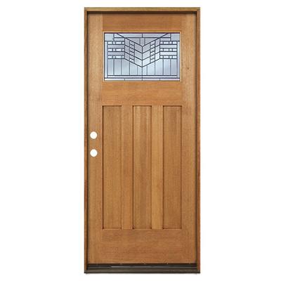 Greatview Doors 36-in x 80-in Wood 3/4 Lite Right-Hand Inswing