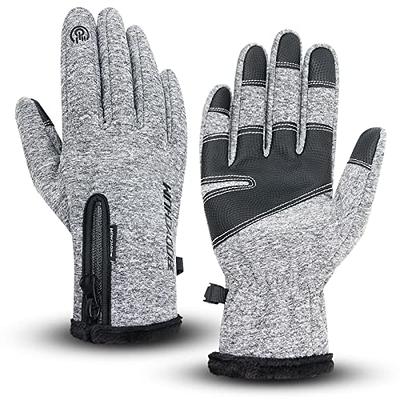 OZERO Winter Gloves for Men Women | Touchscreen Waterproof Anti-Slip Thermal Glove Warm Gifts for Driving Cycling Snow Skiing (Color: Black, Size: S)