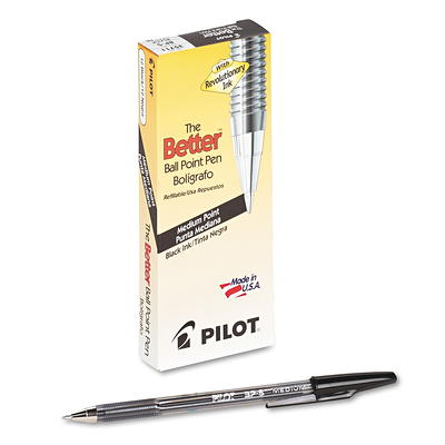 Pilot EasyTouch Refillable & Retractable Ballpoint Pens, Medium Point, Black Ink, 12-Pack (32220)