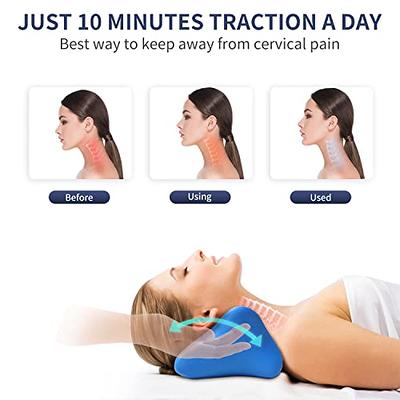 FSA HSA Eligible iBYWM Neck and Shoulder Relaxer with Posture Corrector  Back Brace, Neck Stretcher Cervical Traction Device for Spine Alignment,  Upper