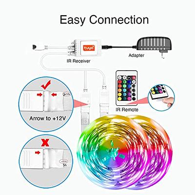 Onforu 32.8ft 3000K Warm White LED Light Strip