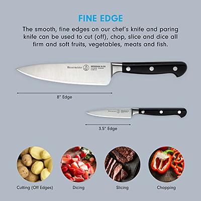 BRODARK Kitchen Knife Set with Block, FULL TANG 15 Pcs Professional Chef  Knif