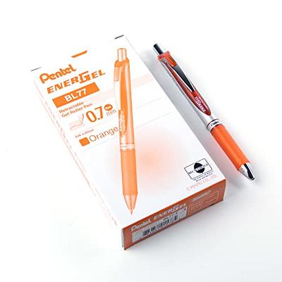 Pentel EnerGel RTX Gel Pens, Bold Point, Blue Ink, Dozen (BL80-C)