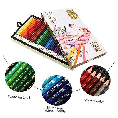  Sunnyglade 145 Piece Deluxe Art Set, Wooden Box & Drawing Kit  with Crayons, Oil Pastels, Colored Pencils, Watercolor Cakes, Sketch  Pencils, Paint Brush, Sharpener, Eraser, Color Chart (Cherry) : Arts